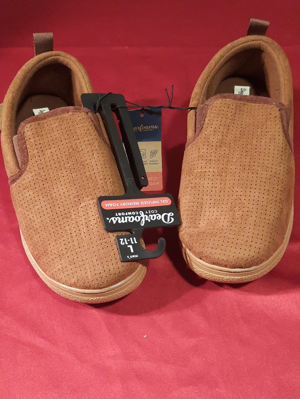dearfoams Men’s Slip-On Moccasin Slip On Shoe - Brown
